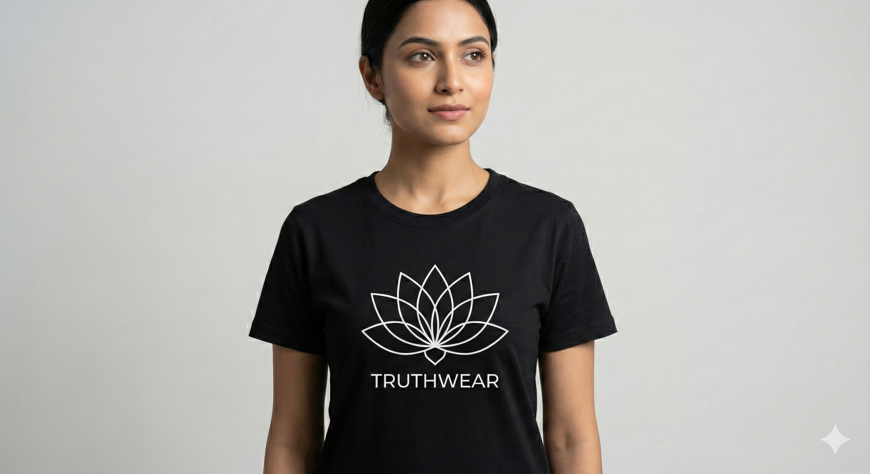 The Awakened Lotus | Signature Black Tee